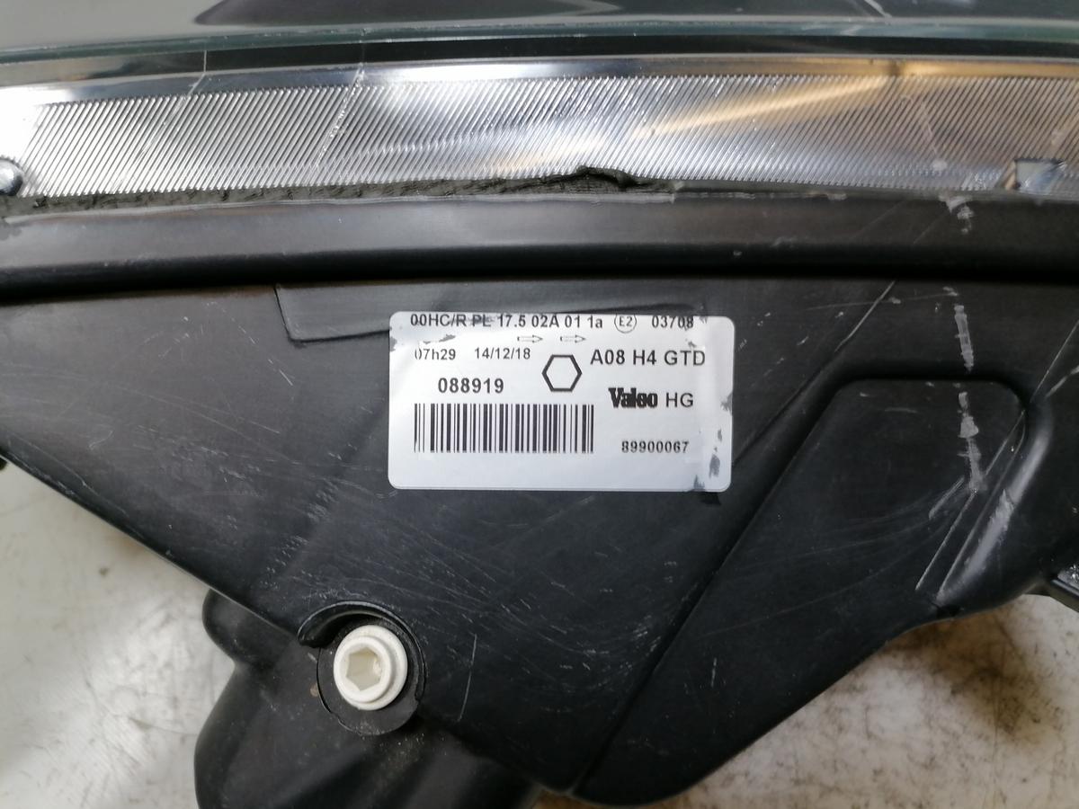 Peugeot 1007 original Scheinwerfer vorn links Halogen schwarzer Hintergrund Bj.2006